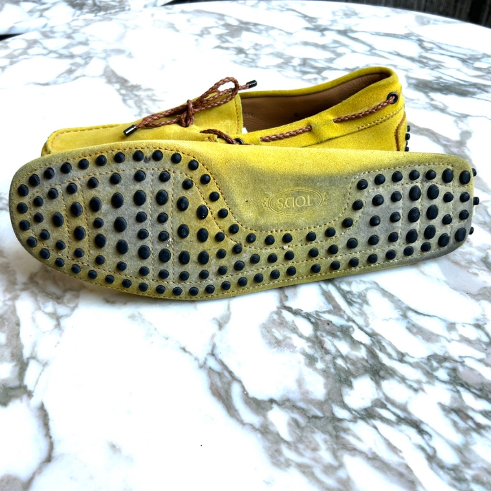 Mustard Yellow  driving shoes from Tod's in Suede - Good Condition - Picture 4 of 4